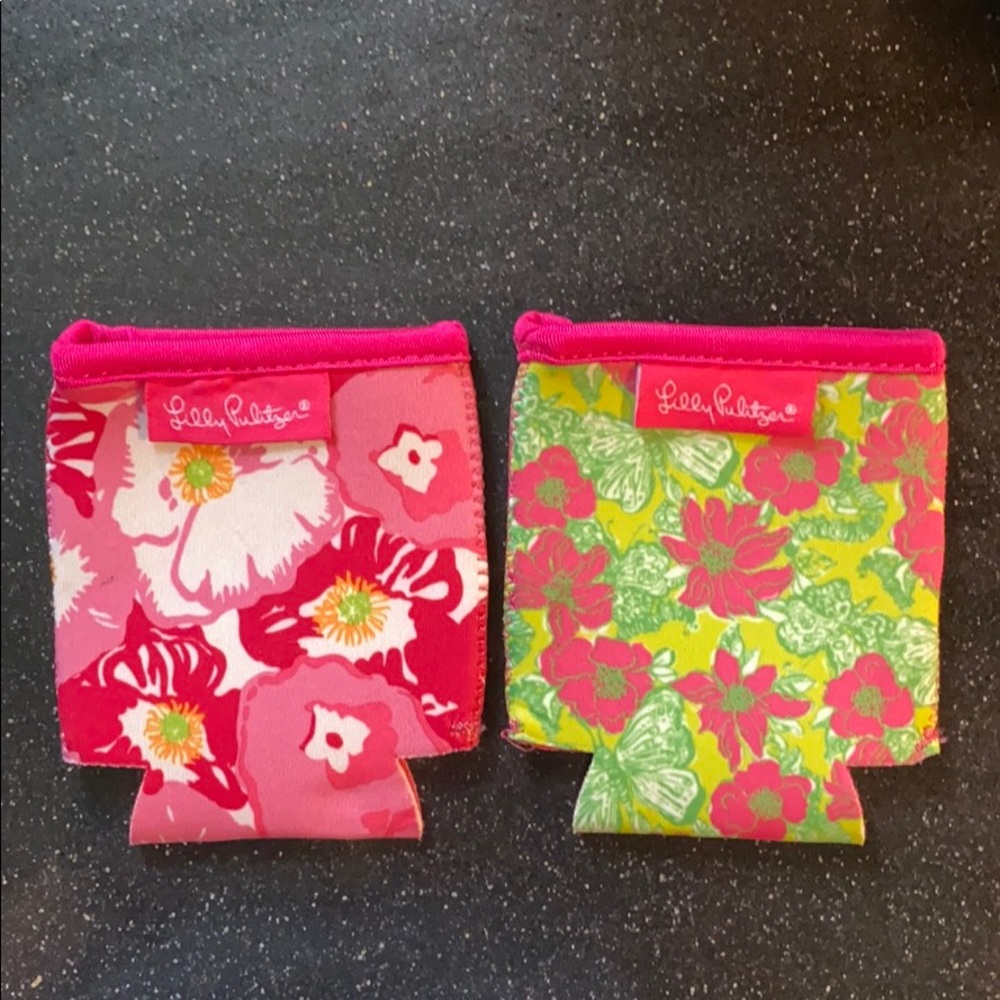 Lilly Pulitzer drink hugger koozies